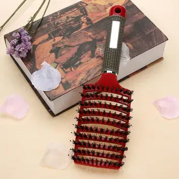 

Hair Scalp Massage Comb Hairbrush Bristle Ribs Comb Wet Curly Detangle Hair Brush for Salon Hairdressing Styling Tools