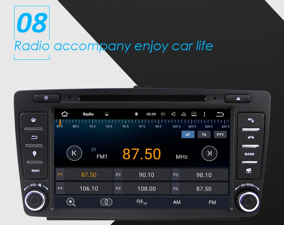Flash Deal Eunavi 2 din Android 9.0 Car DVD Player GPS Navigation For Skoda Octavia 2014 2015 A7 Radio Stereo Multimedia car pc 2G RAM 16