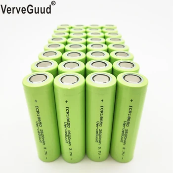 

32Pcs 100% Original Li-ion ICR18650-26F 3.7V 2600mAh 18650 Lithium Rechargeable Battery For Flashlight Safe Batteries Industria