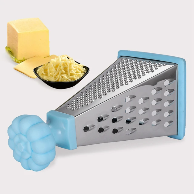 Four-side Box Grater Tower-shaped 9in Kitchen Slicer Multi-purpose  Stainless Steel with Container for Parmesan Cheese Vegetables - AliExpress