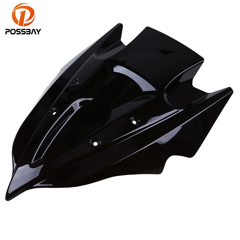 Posbay Черное Лобовое стекло мотоцикла для Kawasaki Z250/Z750 13-15 Мото Аксессуары