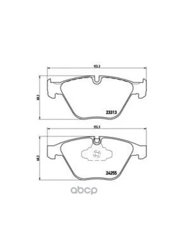 Колодки Тормозные Дисковые Передн 3(E90), 3 Convertible(E93), 3 Coupe(E92), 3 Touring(E91), X1(E84) Brembo арт. P06055