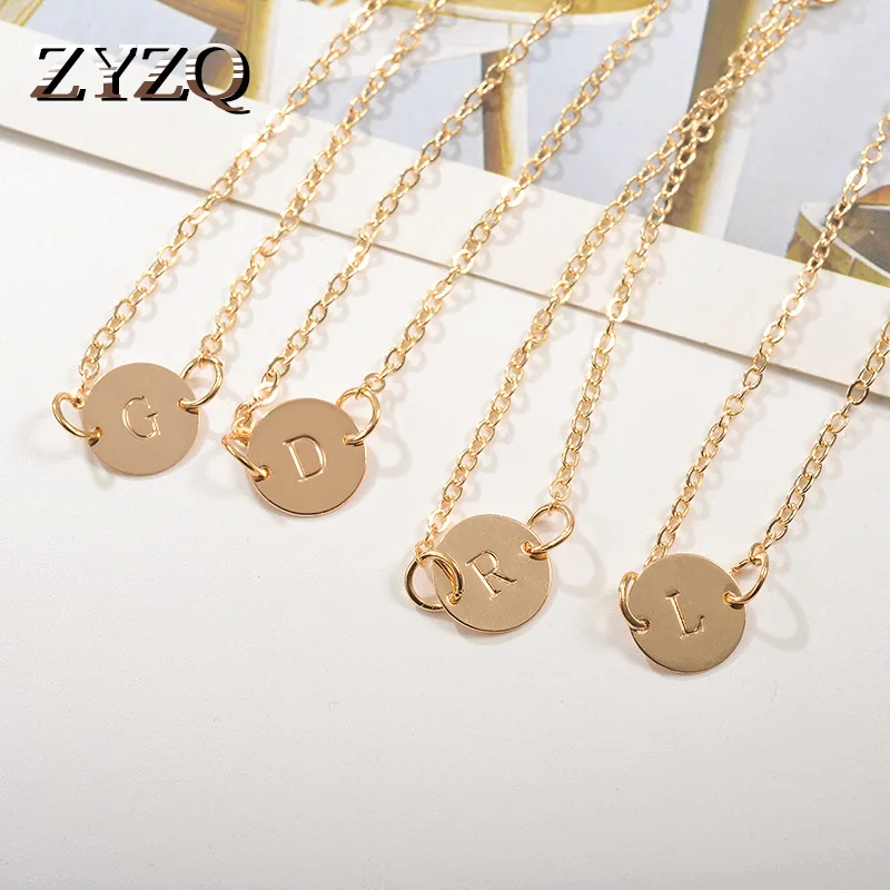 

ZYZQ Name Initial Letter Bracelets From Letter A To Z Available Special Unique Birthday Gift For Women Statement Lover Gadget