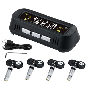 

Car TPMS TY15 Tire Pressure Monitor System Solar Power Internal Digital Tyre Pressure Sensor Real-Time Monitoring Tire Pressure