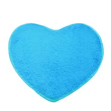 Коврик, напольный ковер, чехлы для ванной комнаты, 7 цветов в форме сердца, милый ковер, коврики для дома, товары для дома, полиэстер, для дома