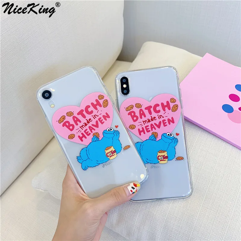 

Cartoon Sesame Street Phone Case For iPhone 11 11 Pro Max 7 8 6 6S Plus Cute For iPhone X XR Xs Max Soft TPU Back Cover Case