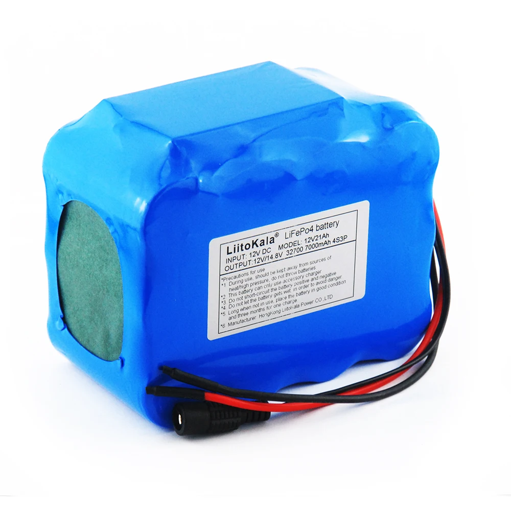Liitokala 32700 Lifepo4 Bateria 4s3p 12.8v 21ah com 4s 20a Máximo 60a Equilibrada Bms para Barco Elétrico de Energia Ininterrupta - Image 4