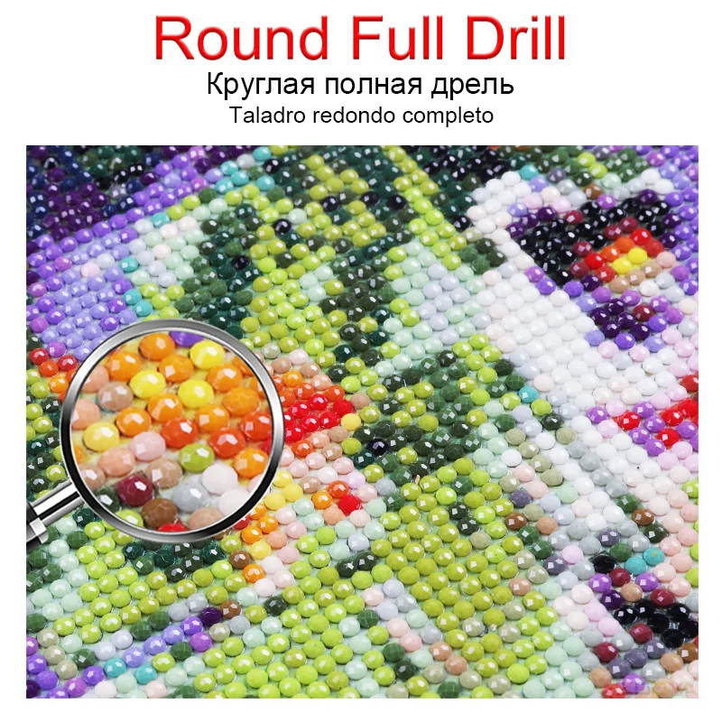 Diamond Painting DIY 5D Diamond Painting Swan Animal Full Round Mosaic Cross Stitch Kit Diamond Embroidery Picture Rhinestone Wall Home Decor