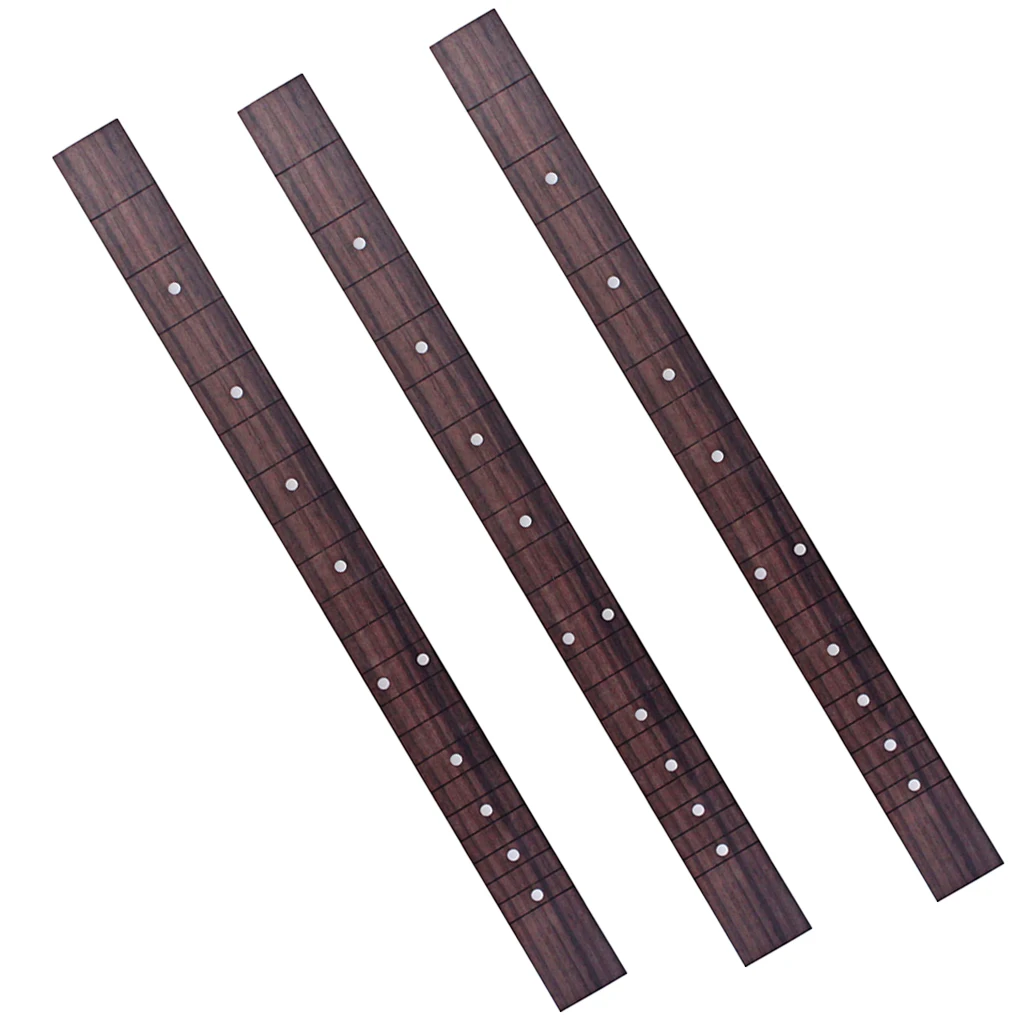 3 Pieces Rosewood 21 Frets 3 String Cigar Box Guitar Fretboard Fingerboard