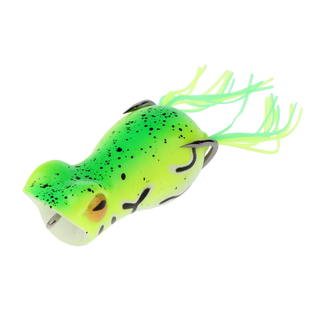 5 cm Topwater Frog Fishing Lure 3D eyes Lifelike Crankbaits double Hook Baits Universal Swimbait Fishing Tackles