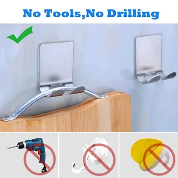 

2 Pcs Razor Holder Storage Hook Stainless Steel Wall Men Shaving Shaver Shelf Bathroom Razor Rack Wall Adhesive Kitchen Hanger