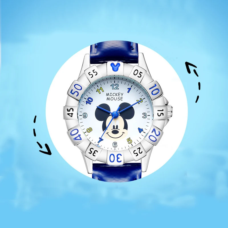 Disney Mickey Mouse Children's Watch Pointer Cartoon Cute Waterproof Watch for kids children Buckle Alloy Leather girls watches Disney Mickey Mouse Children's Watch Pointer Cartoon Cute Waterproof Watch for kids children Buckle Alloy Leather girls watches