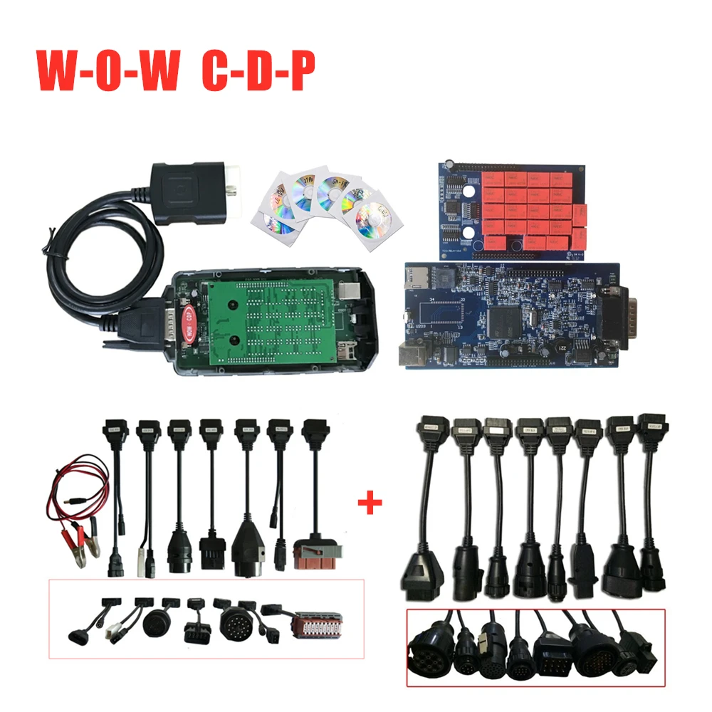 Горячая Распродажа W-o-w C-D-P Snooper v5.008 R2 программное обеспечение Bluetooth obd сканирование для obd2 автомобиля грузовик диагностический инструмент+ 8pc автомобилей/грузовиков Кабели - Цвет: without bluetooth