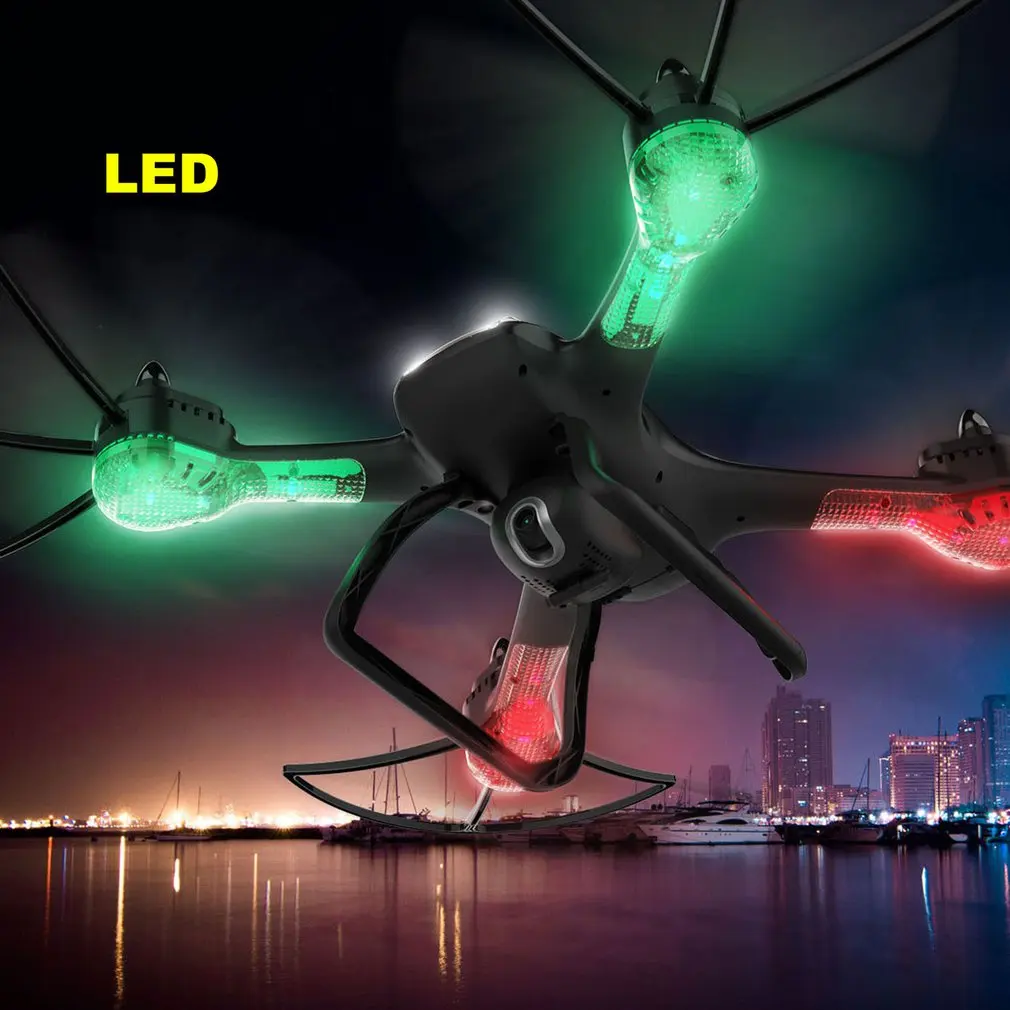 Skytech G-01 складной четырехосевой FPV Дрон 4CH RC самолет gps Дрон с светодиодный светильник удержание высоты wifi FPV RC вертолет