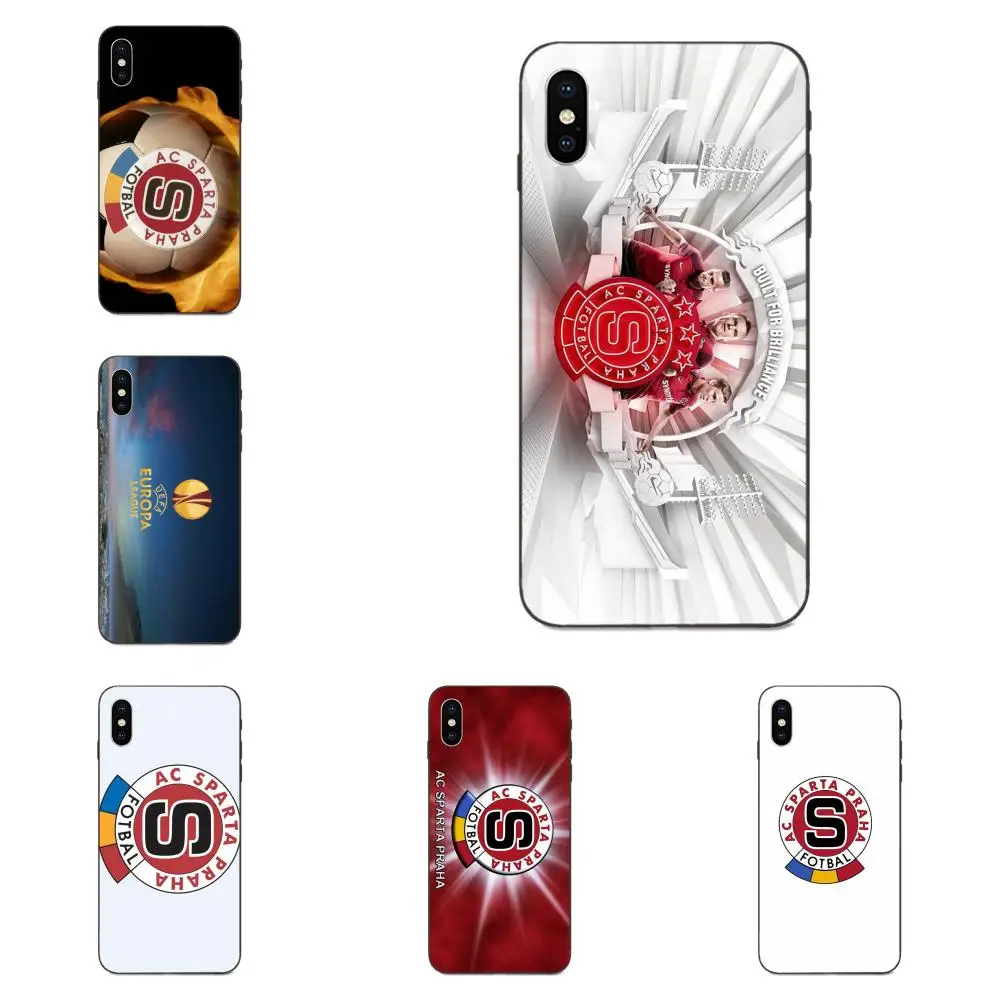 

For Apple iPhone X XS Max XR 4 4S 5 5S SE 6 6S 7 8 Plus Soft Call Box Sparta Praha Sports European Football