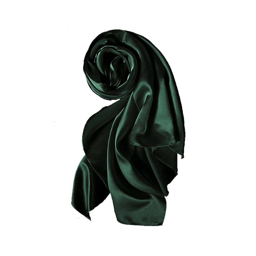 CISULI Шелковый сатиновый шарф 55X180 длинный шарф и шаль Зимний теплый удобный деловой шарф