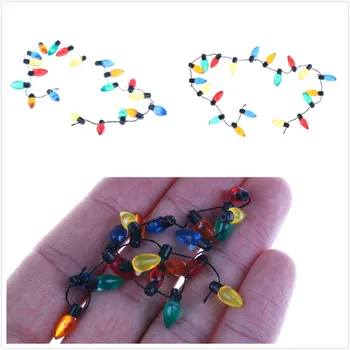 

1/12 Scale 18.5cm String Of Fake Lights Christmas Good Decoration Mini Furniture Accessories String Lights Dollhouse Miniature