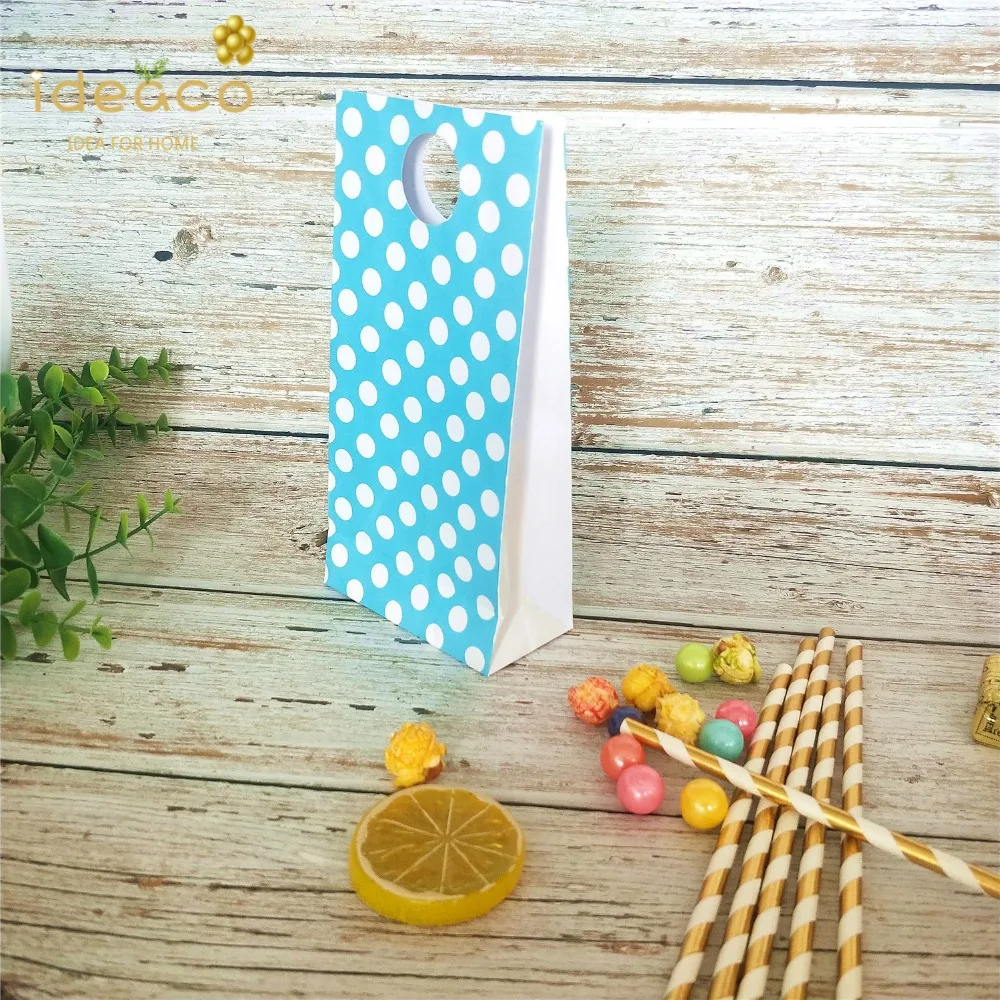 blue gift candy paper bags wedding14