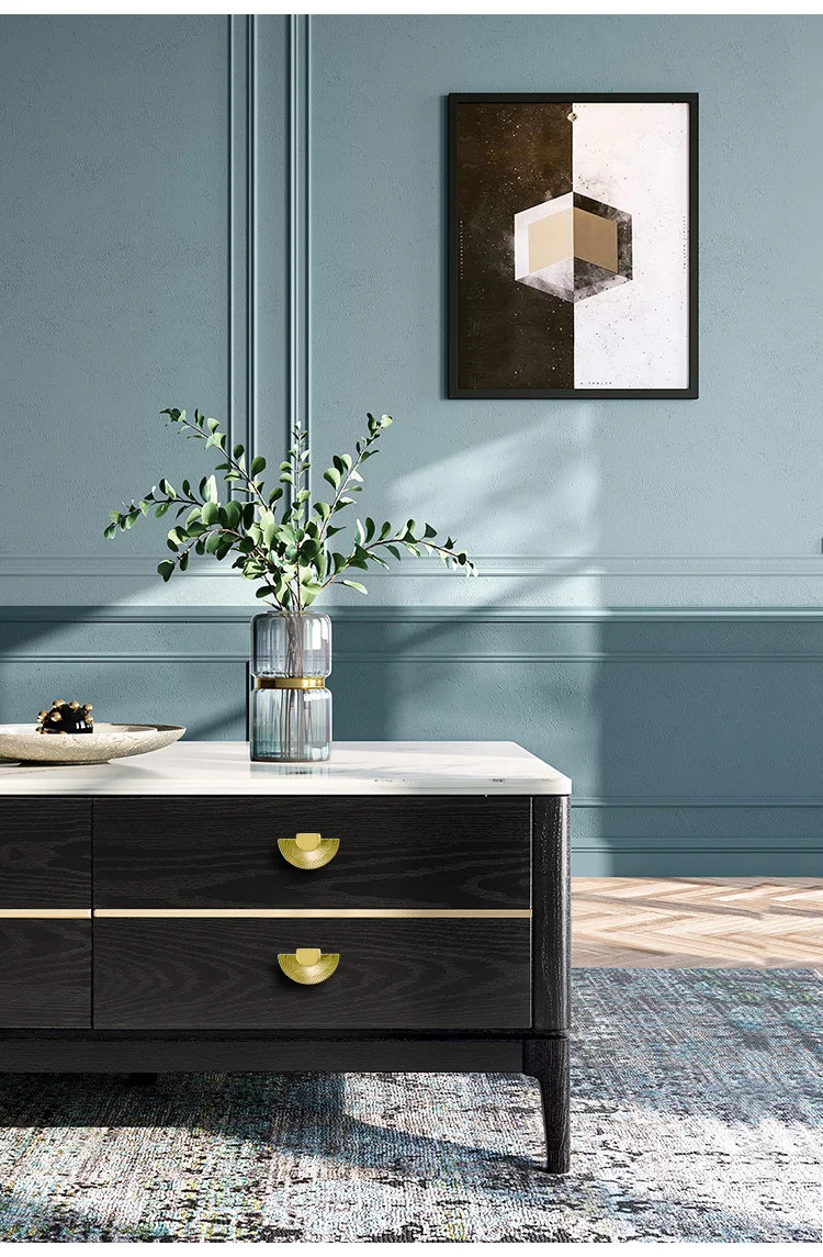 alça de bronze para armário, cozinha, estilo nórdico