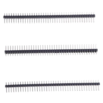 

New 10 Pcs 2x40 Pin 2.54mm Pitch Double Row PCB Pin Headers