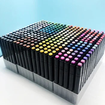 

TouchFIVE Twin Brush Marker Set Graffiti Marker Pen Set Sketching Markers 168 Colors Drawing Pen Manga Design for School