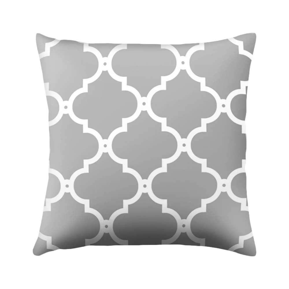 45x45 см серый полосатый геометрический чехол для подушки персиковая кожа наволочка Cojines Decorativos Para диван домашняя спальня, диван, Декор - Цвет: H