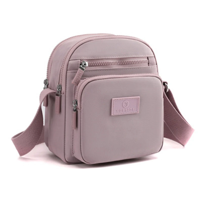 Bandolera cuadrada pequeña para mujer, bolso de tela de nailon, bolso de de color sólido con múltiples compartimentos, novedad 2021|Bolsos de hombro| AliExpress