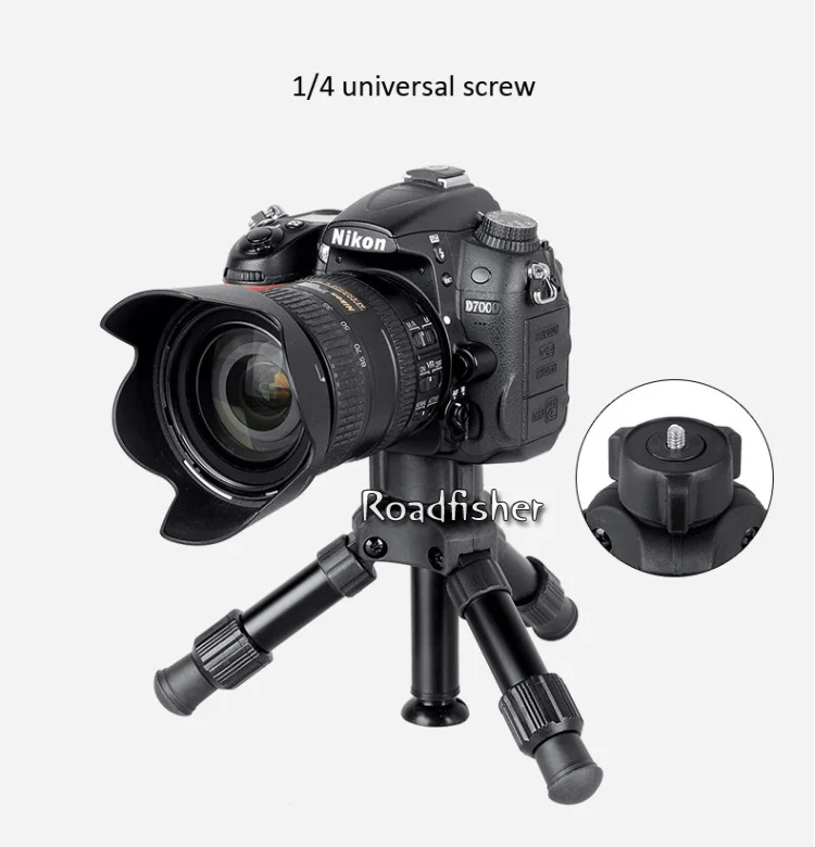 Roadfisher портативный мини настольный стол DSLR DV видеокамера штатив для фотографии держатель для телефона держатель мобильного телефона для Canon Nikon sony