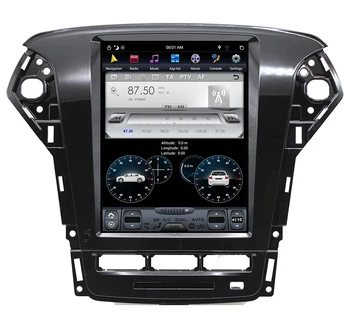 

10.4" tesla vertical screen Six core android 9.0 Car GPS radio Navigation for ford Mondeo 2011-2013 automatic A/C