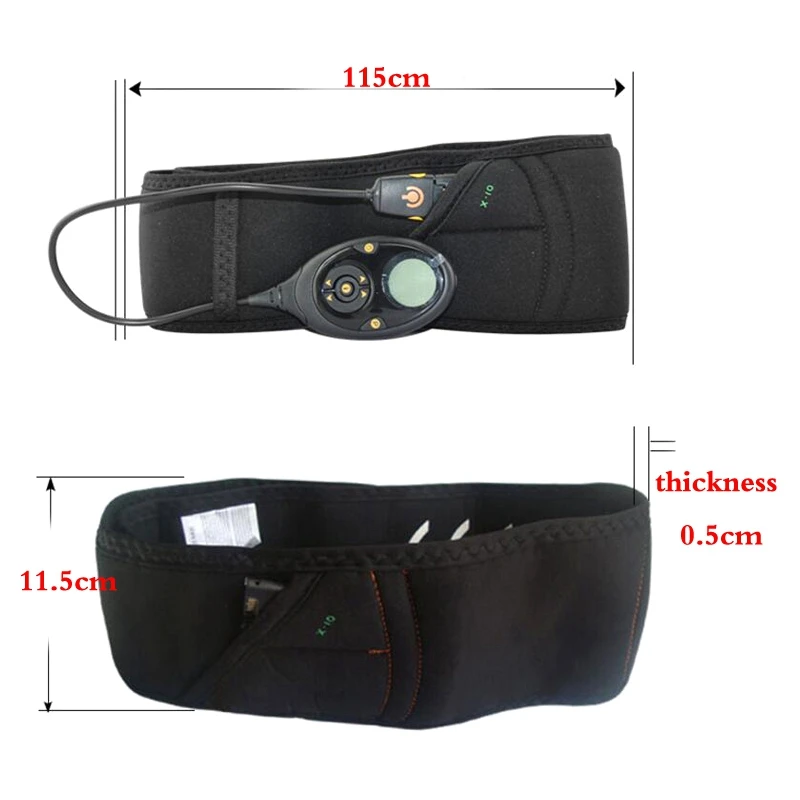 Muscle Training Exercise Belt Smart Slimming Massage Belt Abs Abdominal Muscle Toner Workout Massage Belt 10 Modes 150 Intensity