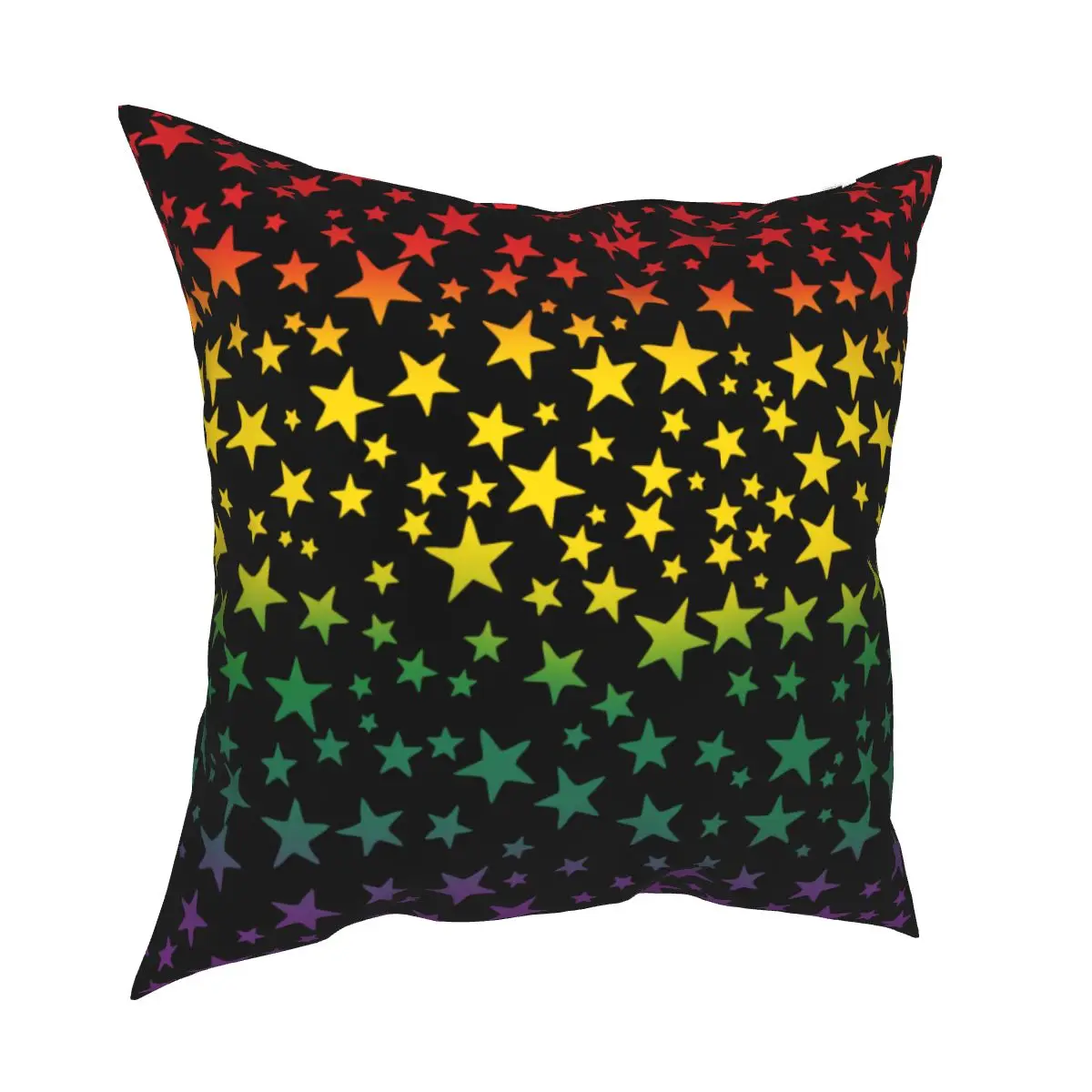 

Colorful Rainbow Stars Pillow Covers Sofa Gay Pride LGBT Bisexual Lesbian Queer Asexual Cushion Case Creative Pillowcase 40*40cm