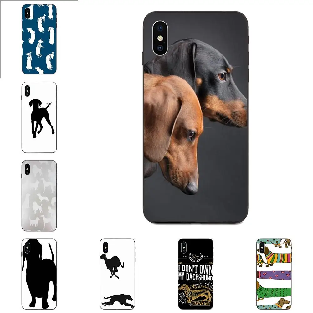 Чехол для телефона из ТПУ Apple iPhone X XS Max XR 4 4S 5 5S SE 6 6S 7 8 Plus с изображением таксы |