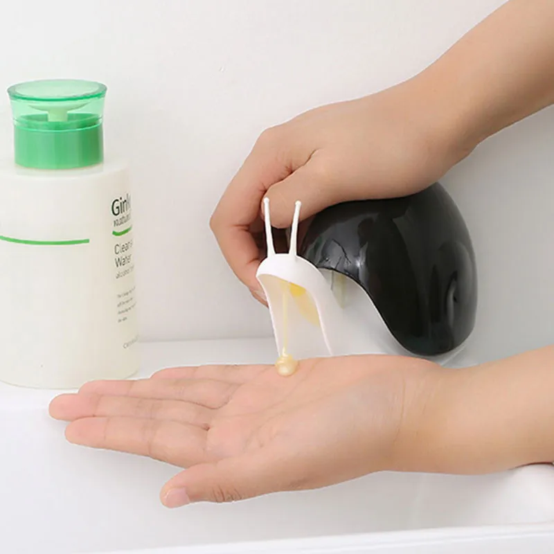 

Shampoo Dispenser Press Pump Hand Soap Bottle Container Leakproof Shower Gel Bottling Cartoon Pressing Snail Lotion Bottle jabon