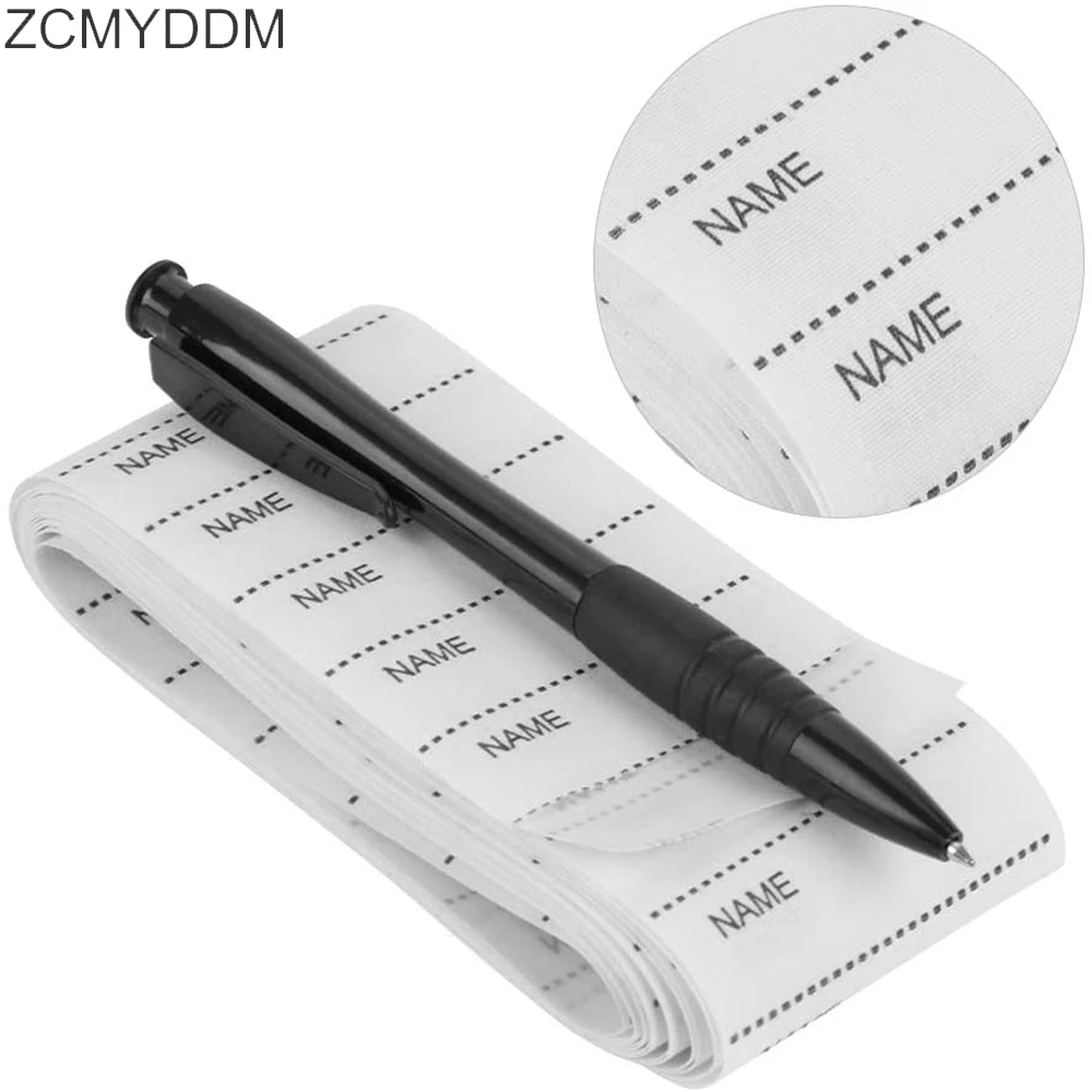 ZCMYDDM200PCSIrononNameLabelsGarmentFabricwithMarkerpenfor