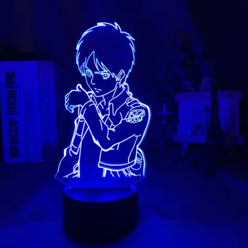 

Acrylic 3D Night Lamp Attack Giant Cute Character Children's Bedroom Decorative Lights Japanese Animation Garage Kit