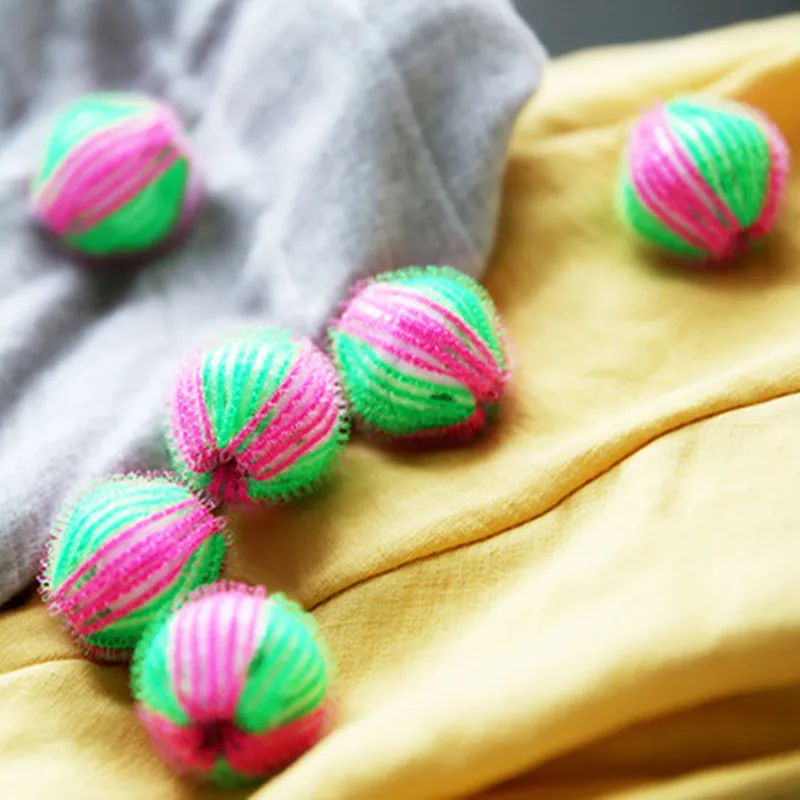 6pcs Magic Floating Fur Catcher Reusable Washing Ball Magic Laundry Ball Hair Removal Clothe Hair Ball Washing Machine Cleaning