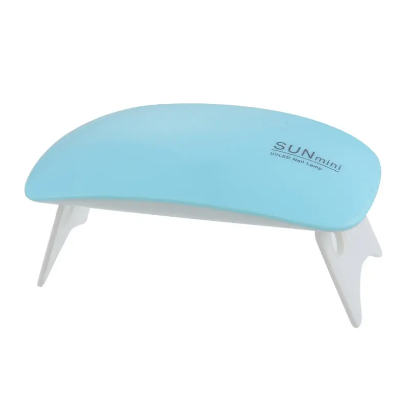 blue SUNmini 6 Вт Сушилка для ногтей USB СВЕТОДИОДНЫЙ УФ лампа гель лак отверждающая машина 6 светодиодный s лампы для ногтей для домашнего использования Инструменты для дизайна ногтей 45 s/60 s таймер - Цвет: blue