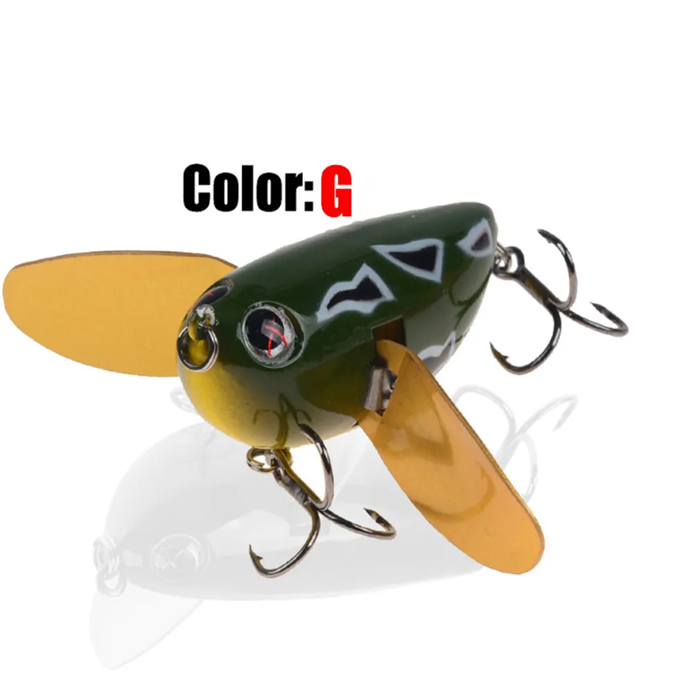 1 шт. Поверхностная приманка наживка 6 см 12,7 г плавающая наживка Топ воды Crankbait воблер, твердая Поппер приманка Whopper Plopper твердая приманка - Цвет: G