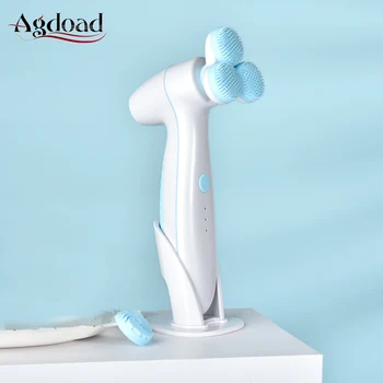 

Electronic Facial Cleansing Brush Silicone Waterproof Rotation Vibration Face Deep Cleansing Set Spa Face Brush