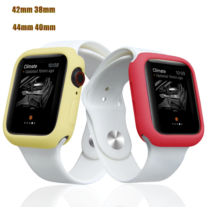 Ремешок для Apple Watch 4 band 44 мм 40 мм iWatch 3 band 42 мм 38 мм защитный чехол для экрана с защитой от царапин ударопрочный чехол