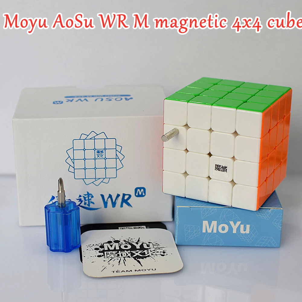 Магнитный магический куб Moyu Aosu WR M 4x4x4 скоростной 4x4 головоломка кубик для