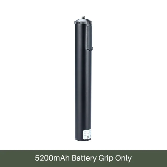Для DJI OSMO Pocket 5200 мАч 2 в 1 Удлинительный полюс Внешний Аккумулятор ручка для Gopro Hero 7 6 5 EKEN Sjcam Vlog Stick Grip - Цвет: Black