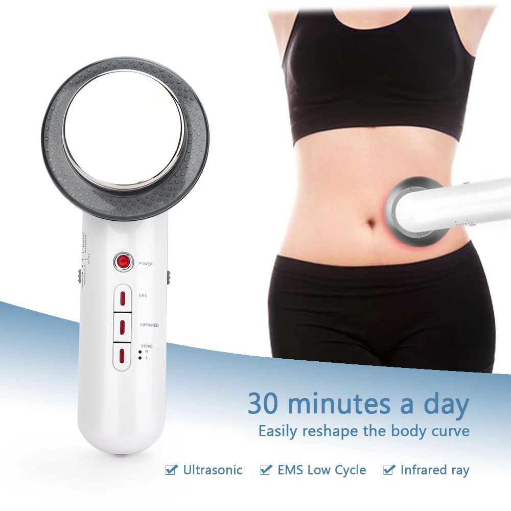 Ultrasound Cavitation EMS Body Slimming Massager Weight Loss Anti Cellulite Fat Burner Galvanic Infrared Ultrasonic Wave 3
