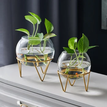 

Hydroponic Clear Glass Vase Living Room Decor Home Decor Home Decoration Terrarium Nordic Flower Vases Plant Pots Decorative
