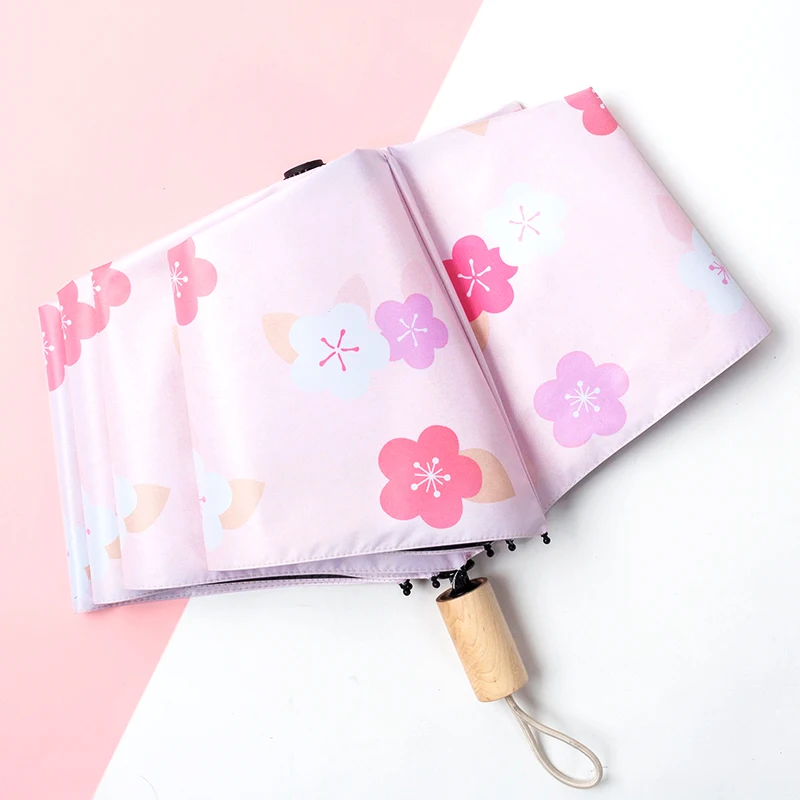 Карманный зонтик от солнца двойного назначения Женский Зонт милый маленький Зонт японский зонтик мини-зонтик