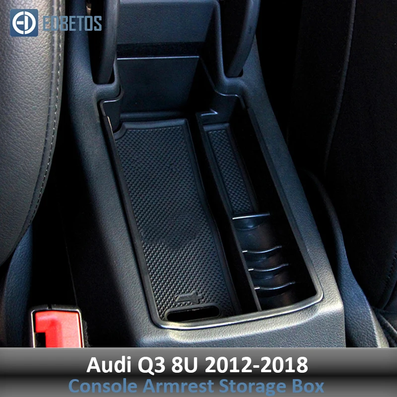 Аксессуары Audi для Audi Q3 8U 2012 2013- подлокотник, ящик для перчаток вторичного хранения центральной консоли Органайзер лоток для укладки