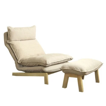 

High backrest lazy sofa Nordic living room balcony single sofa chair Folding recreational chair