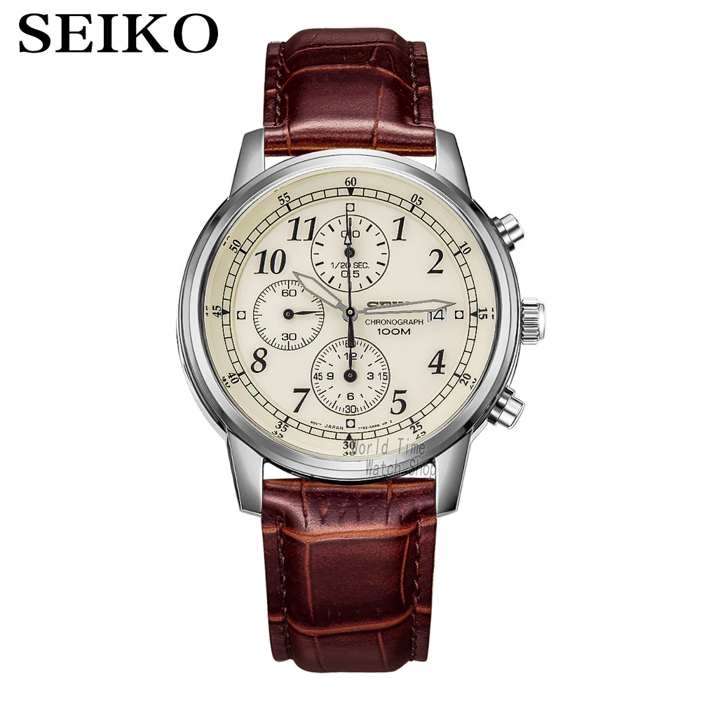 seiko mens watch chronograph 100m