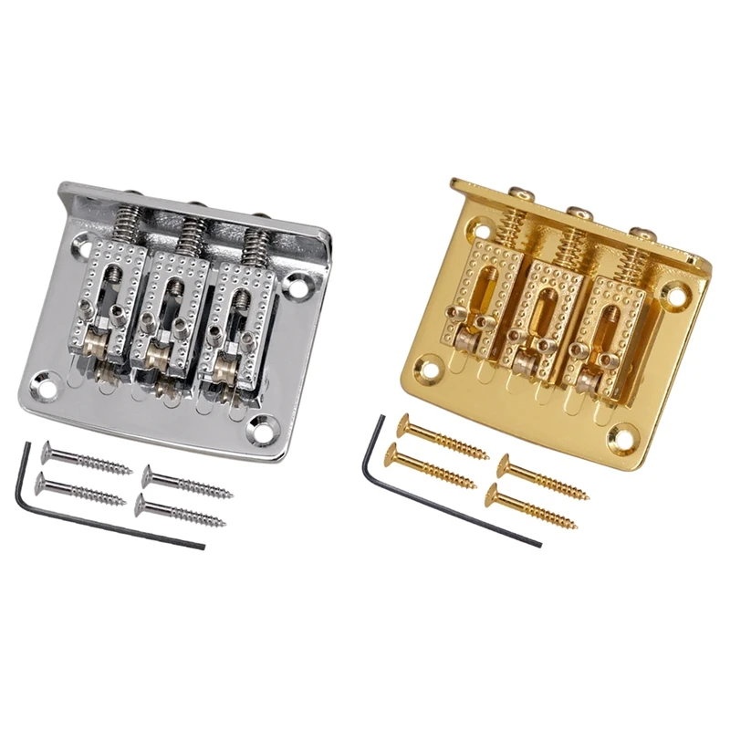 2Set 3 String Guitar Ball Bridge Pull Hard Tail Replacement Gold & Silve | Спорт и развлечения