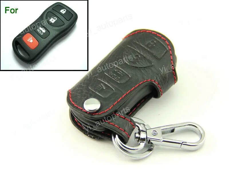Кожаный чехол для Nissan Maxima Altima Sentra Armada 350Z дистанционный ключ 4 кнопки 4BT KBRASTU15 28268-ZB700